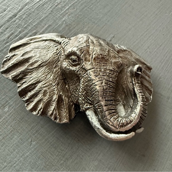 VINTAGE Elephant Bergamot Dragon Designs Belt Buckle